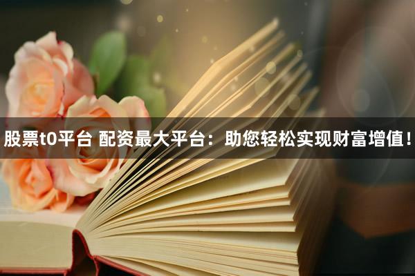 股票t0平台 配资最大平台：助您轻松实现财富增值！