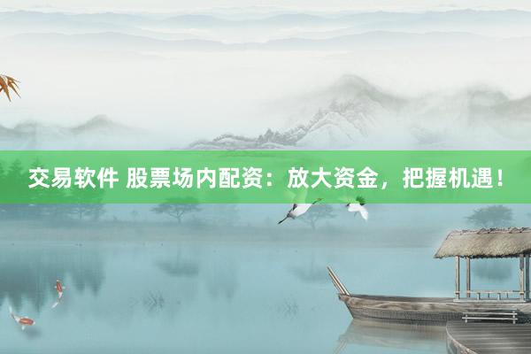 交易软件 股票场内配资：放大资金，把握机遇！