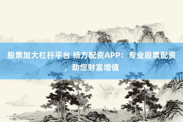 股票加大杠杆平台 杨方配资APP：专业股票配资，助您财富增值