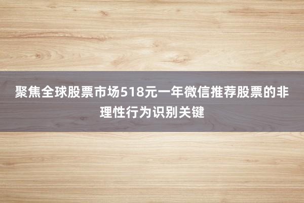 聚焦全球股票市场518元一年微信推荐股票的非理性行为识别关键