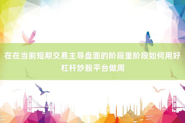 在在当前短期交易主导盘面的阶段里阶段如何用好杠杆炒股平台做周